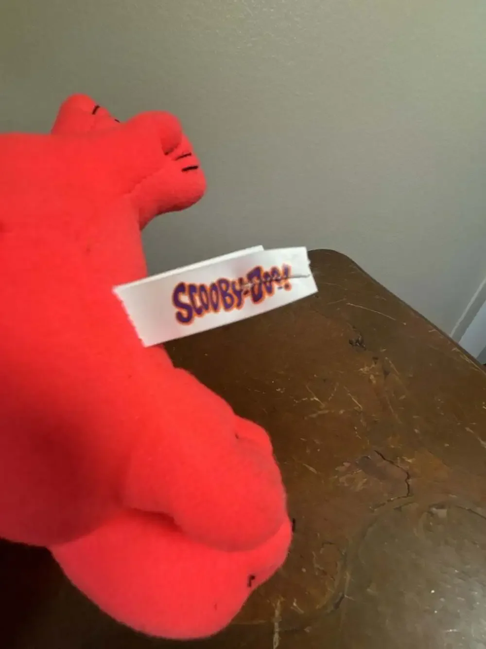 Toy Factory Scooby-Doo Fluorescent Neon Orange / Pink Plush Stuffed Animal 9